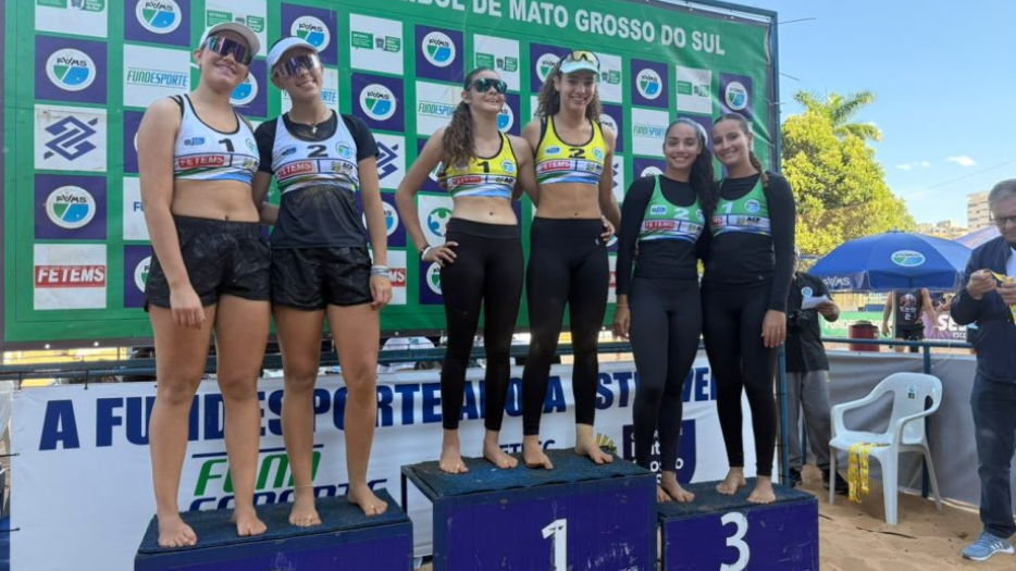 Três Lagoas brilha na abertura do Circuito Estadual de Vôlei de Praia