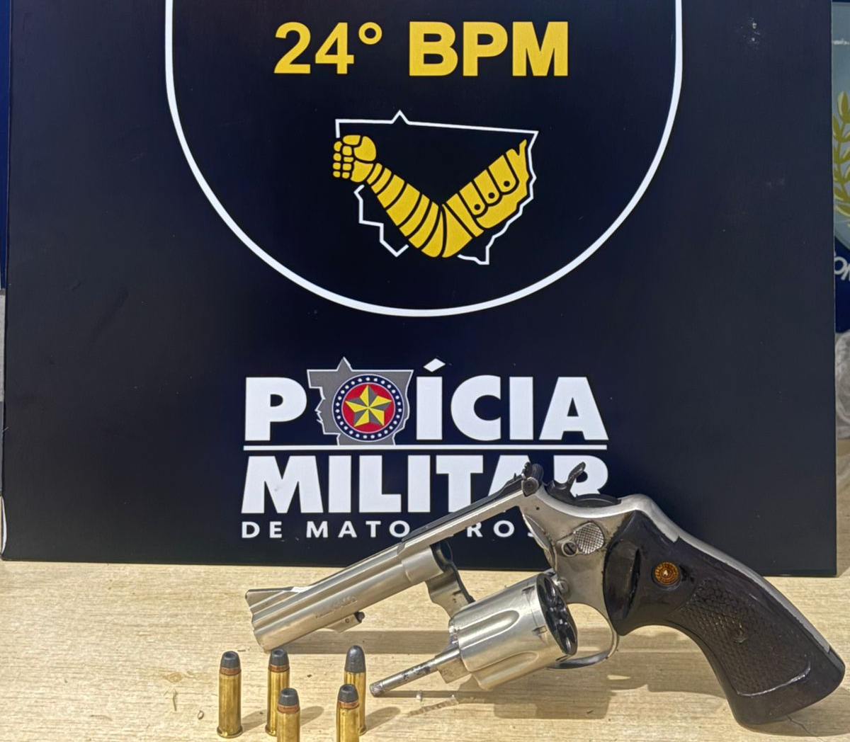 PM apreende arma e prende suspeito após disparo contra ex-genro