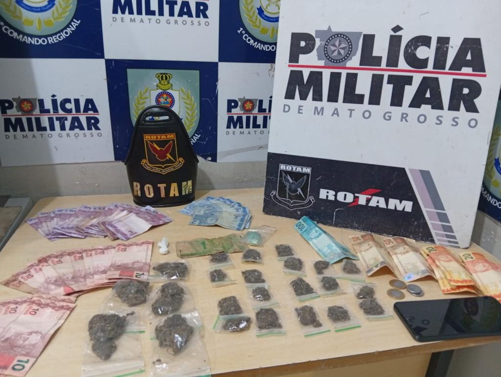 Rotam detém três mulheres por tráfico de drogas em Cuiabá