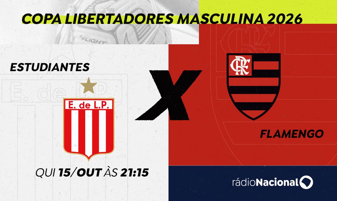 Rádio Nacional transmite semifinal da Libertadores entre Estudiantes e Flamengo