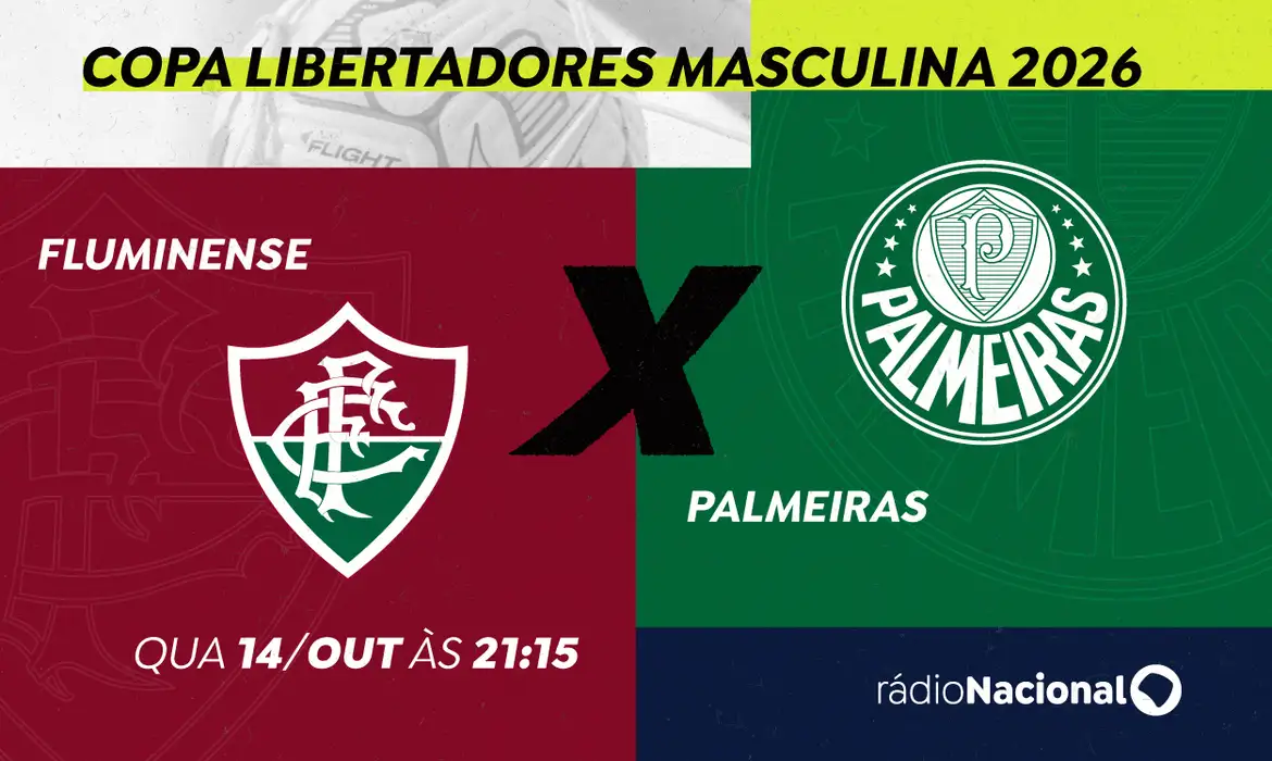 Rádio Nacional transmite duelo Fluminense x Palmeiras pela semifinal da Libertadores