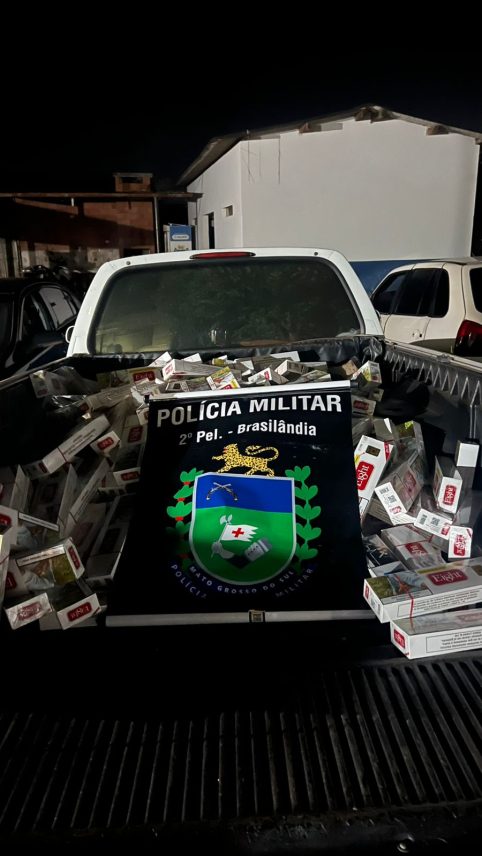 Ação da Polícia Militar em Brasilândia apreende veículos contrabandeados