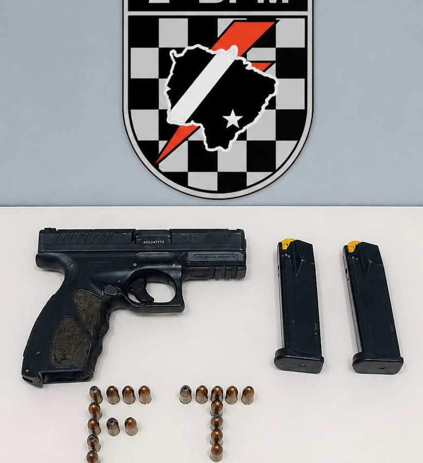 Força Tática de Três Lagoas apreende pistola de calibre restrito