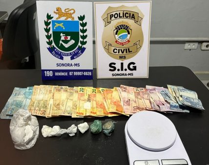 Forças policiais desmantelam duas bocas de fumo em Sonora