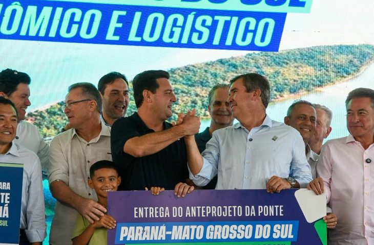 Governadores apresentam projeto de ponte entre MS e Paraná