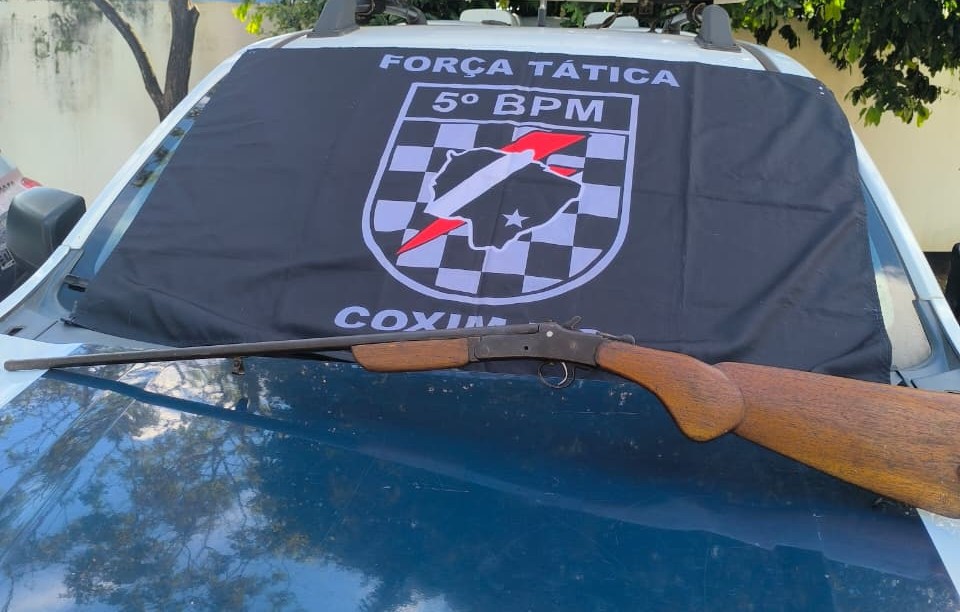 Homem é detido por porte ilegal de arma em Coxim