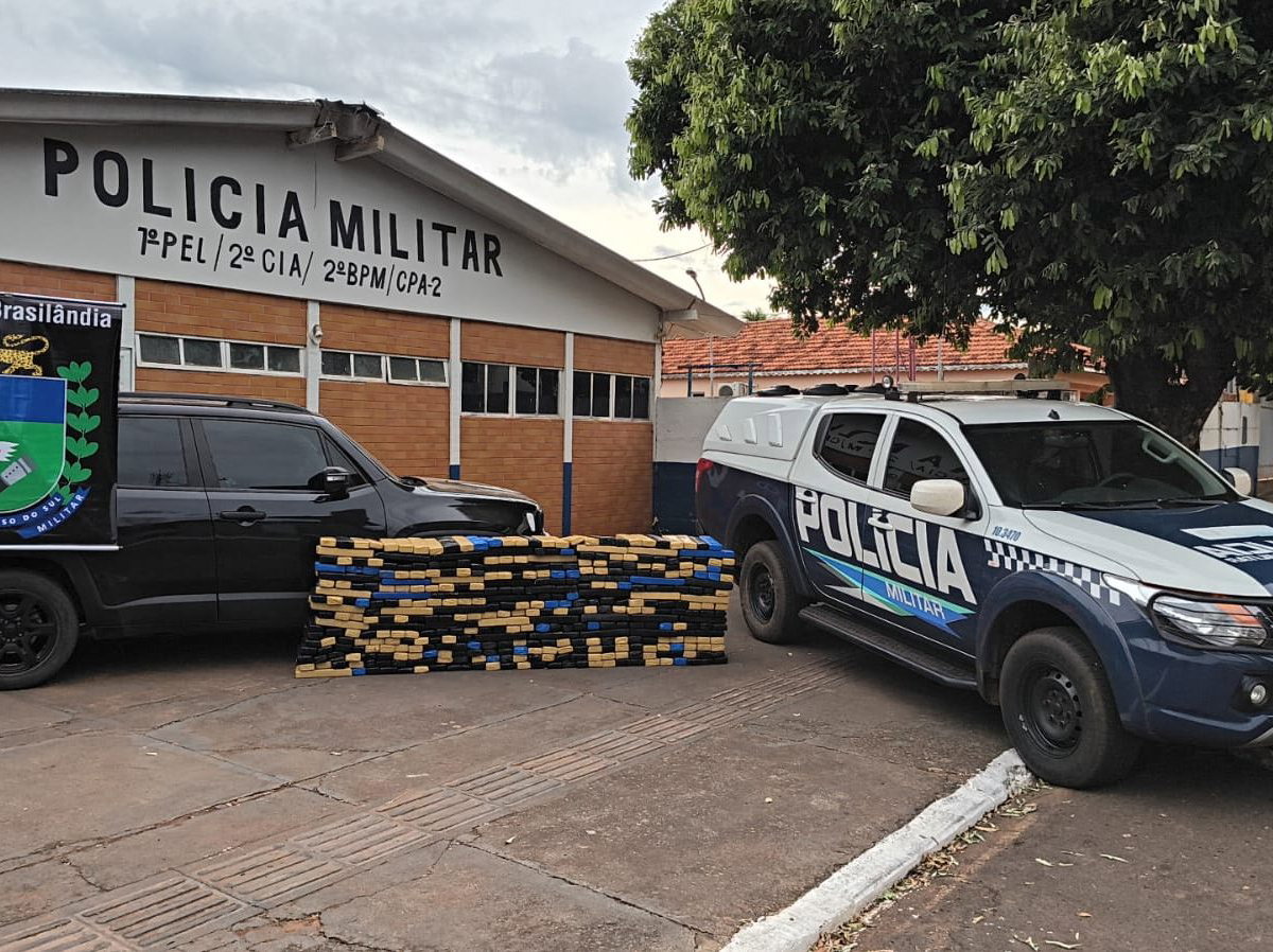 Mais de 400 quilos de maconha são apreendidos em Brasilândia