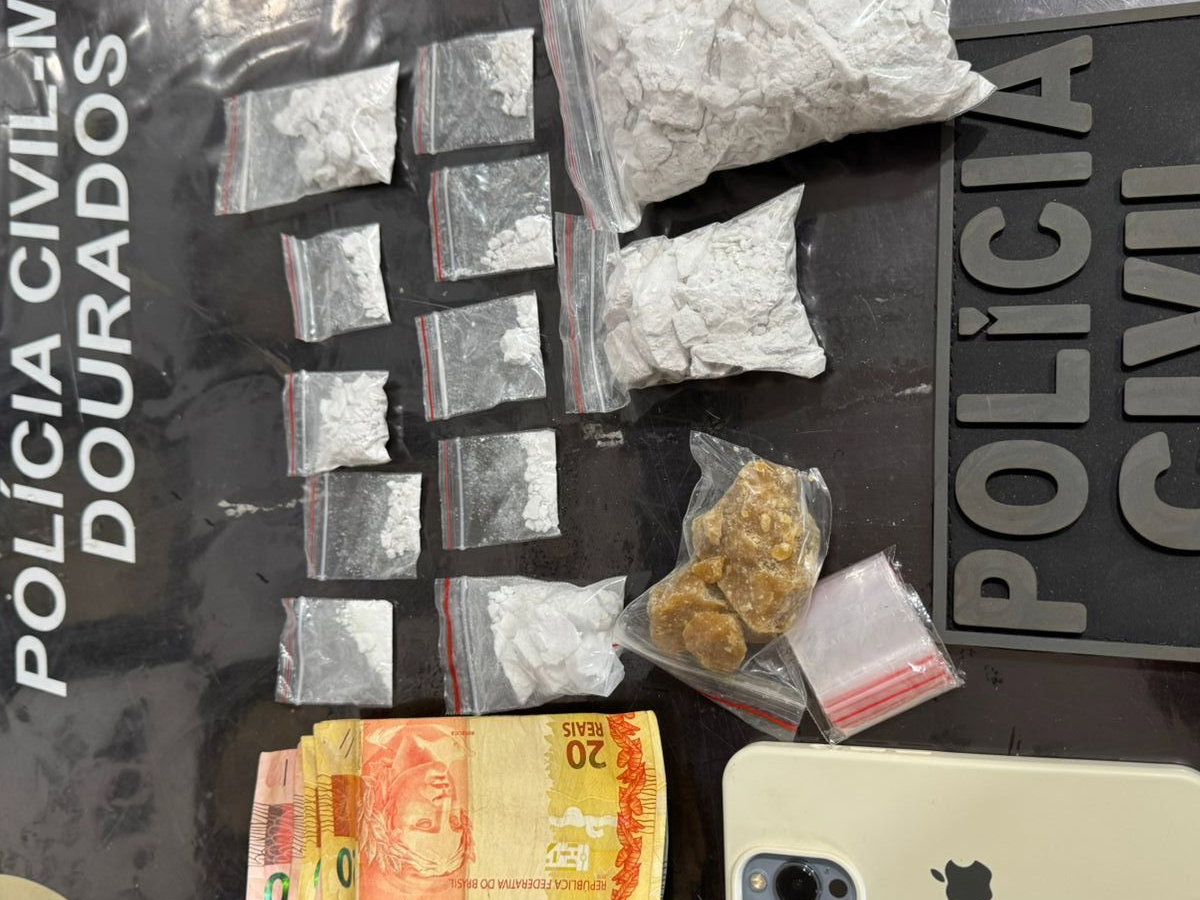 Mulher é presa em Dourados por tráfico de drogas com cocaína e crack