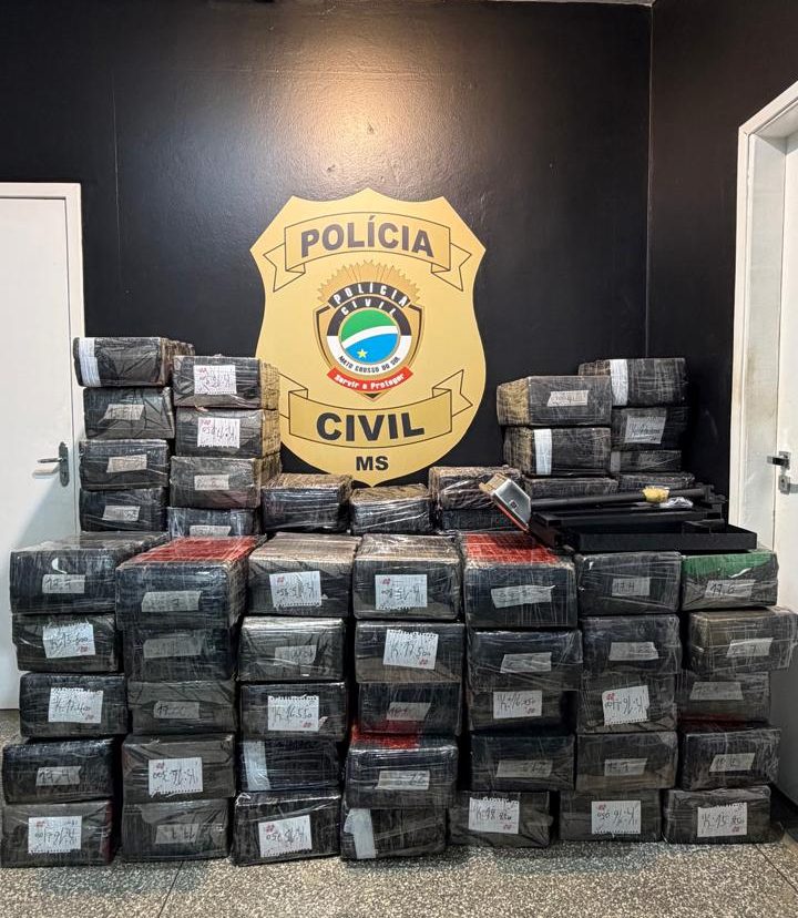 Polícia Civil apreende 1.600 kg de maconha em operação em Mundo Novo