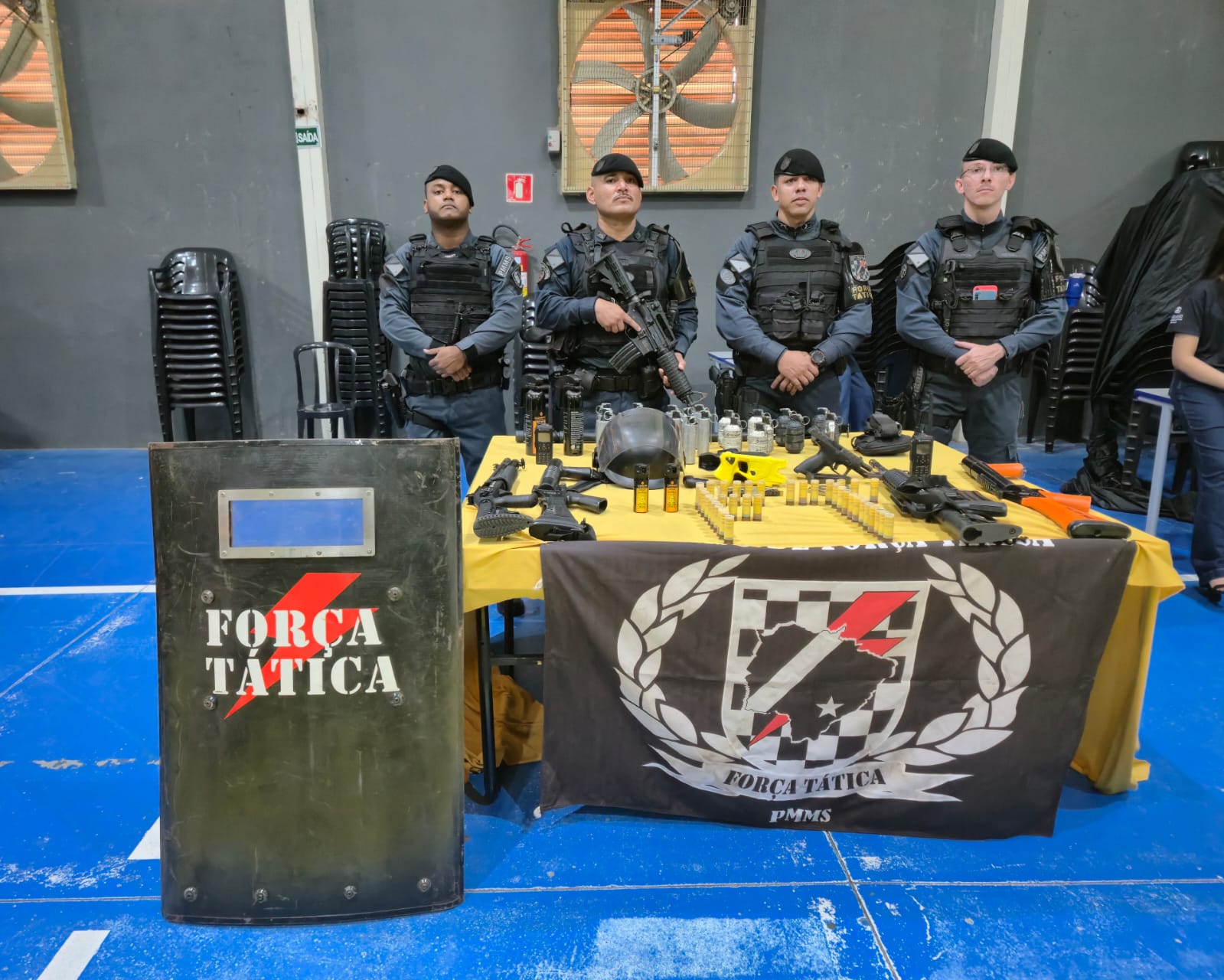 Polícia Militar apresenta trabalho em Feira de Profissões em Corumbá