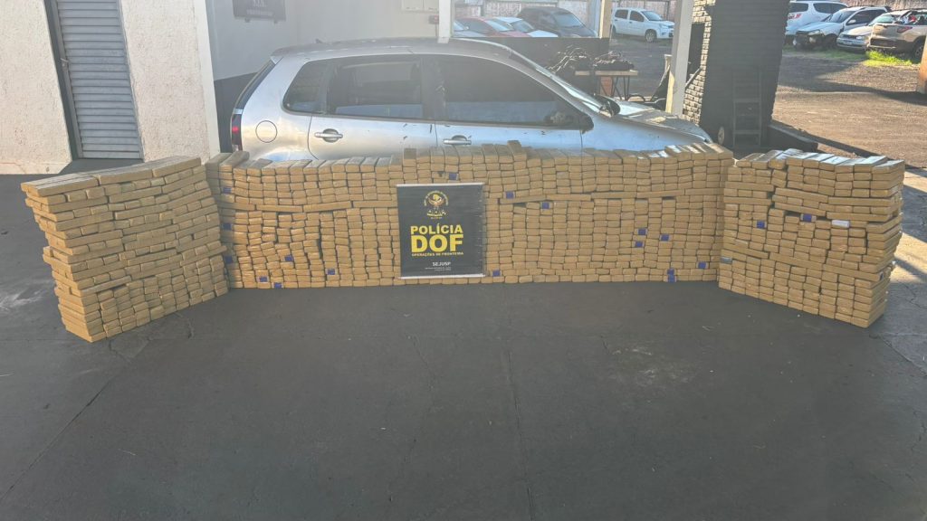 Quase uma tonelada de maconha apreendida pelo DOF em Maracaju